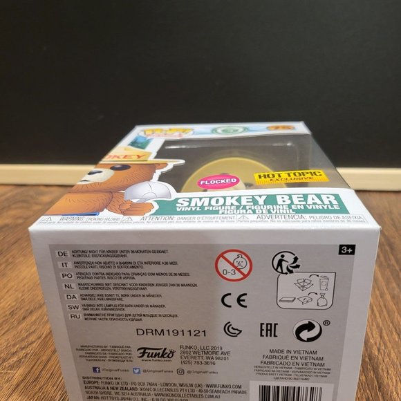 Ad Icons Smokey Bear Flocked Hot Topic Exclusive Funko Pop - Picture 6 of 11